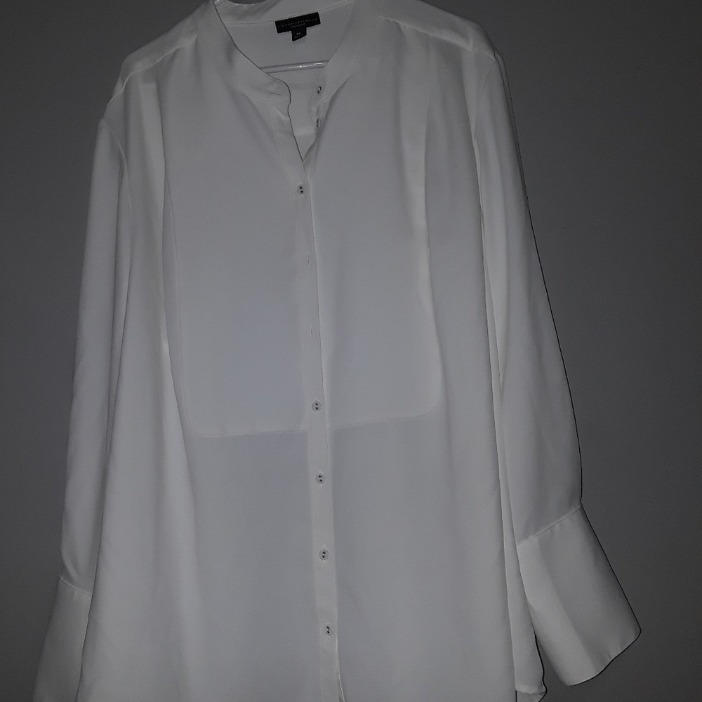 Victoria beckham white blouse